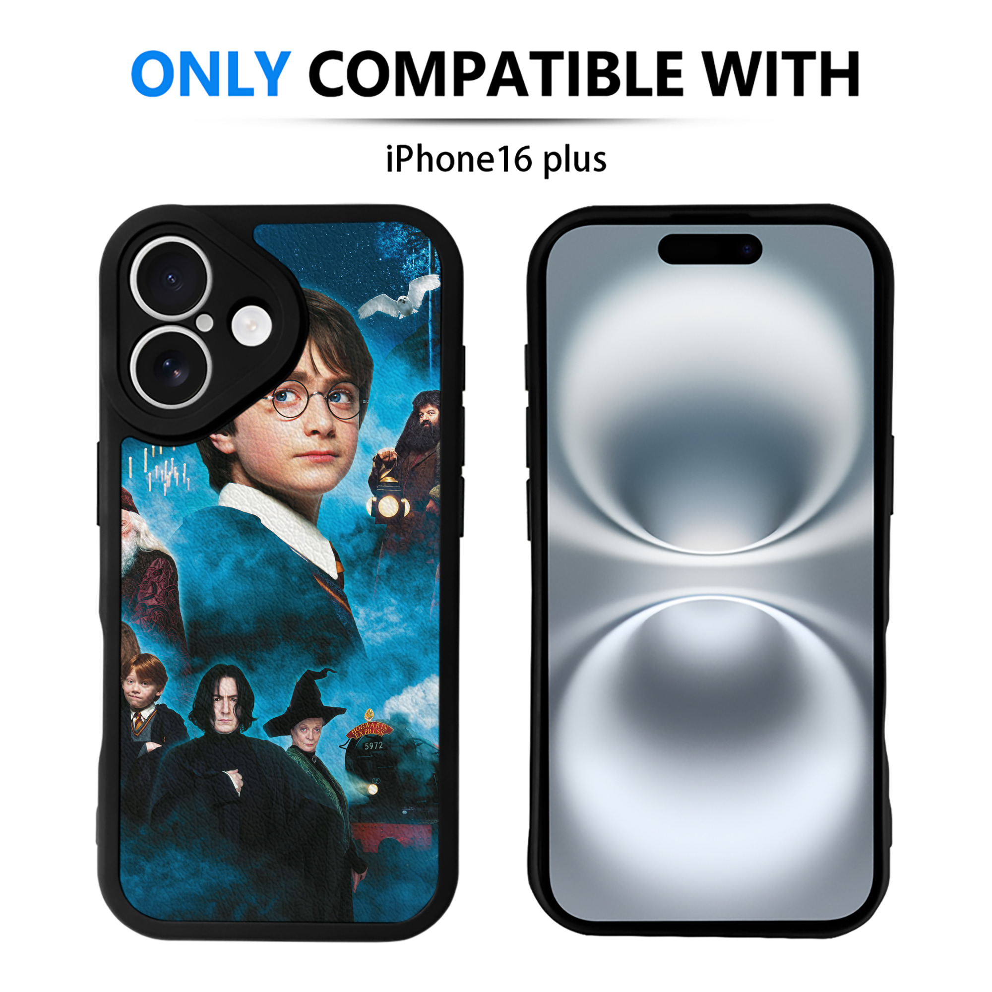 （画像用） Harry Potter ハリー・ポッターシリーズ 【iPhone 16シリーズ対応】シリコンスマホケース（レザー調） 材質：シリコン